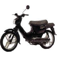 HONDA WALLAROO AB25 MOFA Motor Motorgehäuse links 65  